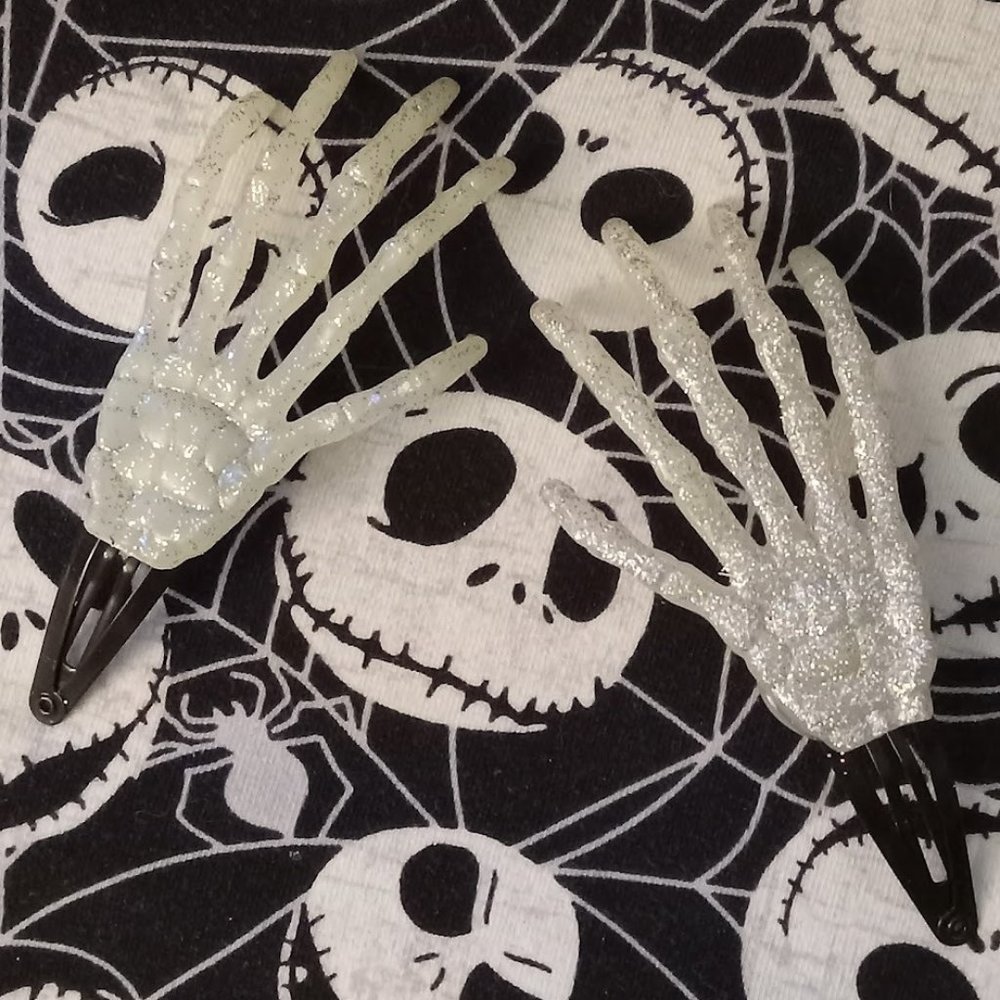 Handmade Skeleton Hands Hair Clip Accessories